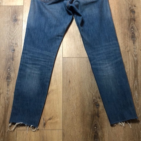 Levi’s Medium Wash Raw Hem Skinny Jeans Size 27 - Picture 8 of 11